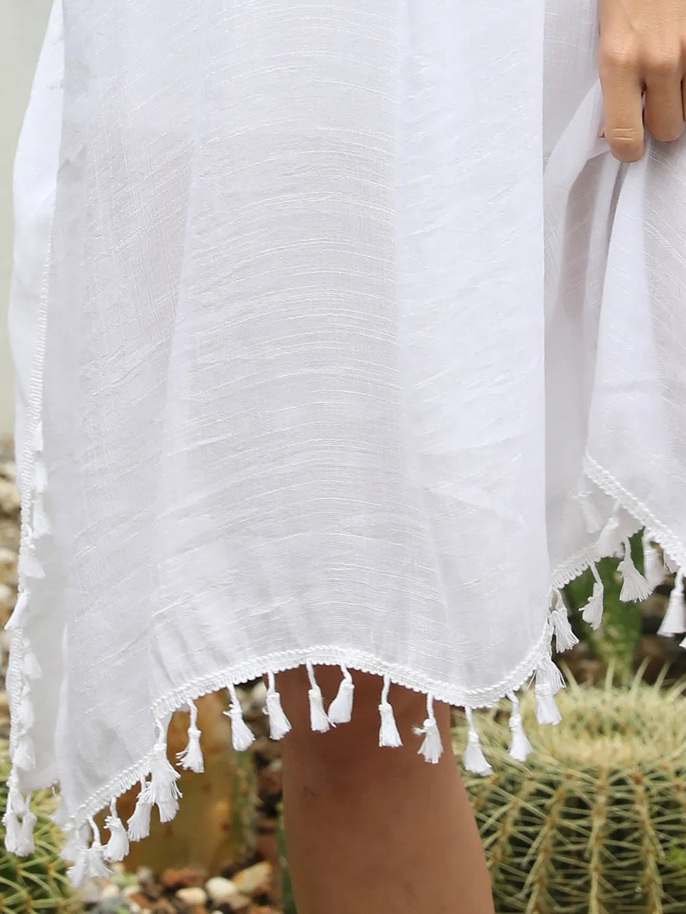 Sexy Backless Skirt with Loose Slit & Sun Protection Beach Cover-Up Shirt