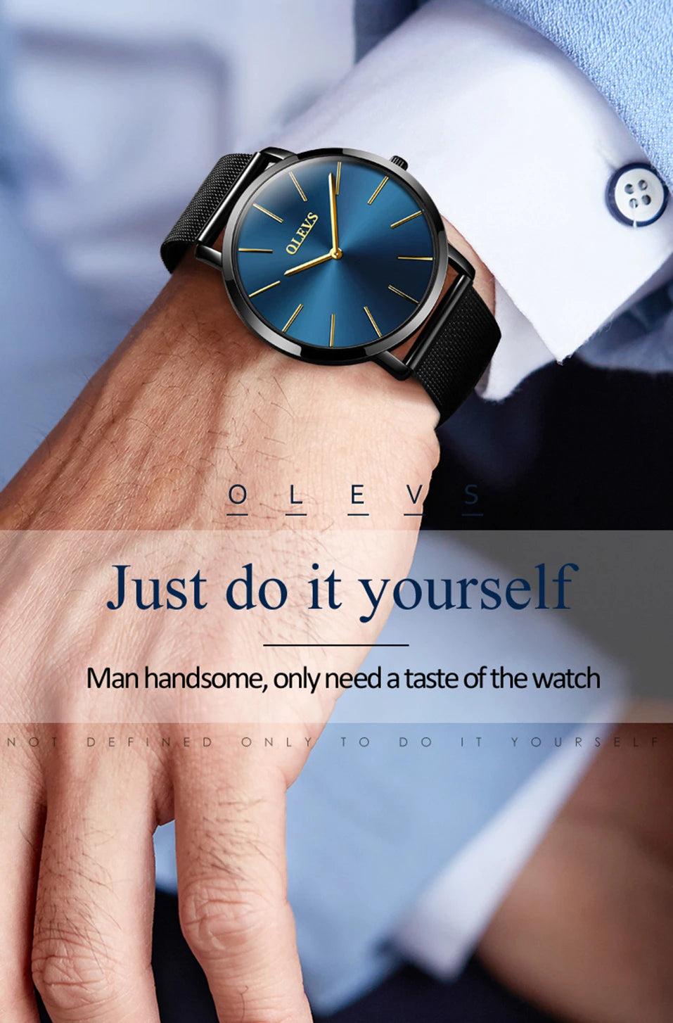 Menโs Quartz Watch โ Ultra-Thin Waterproof Business