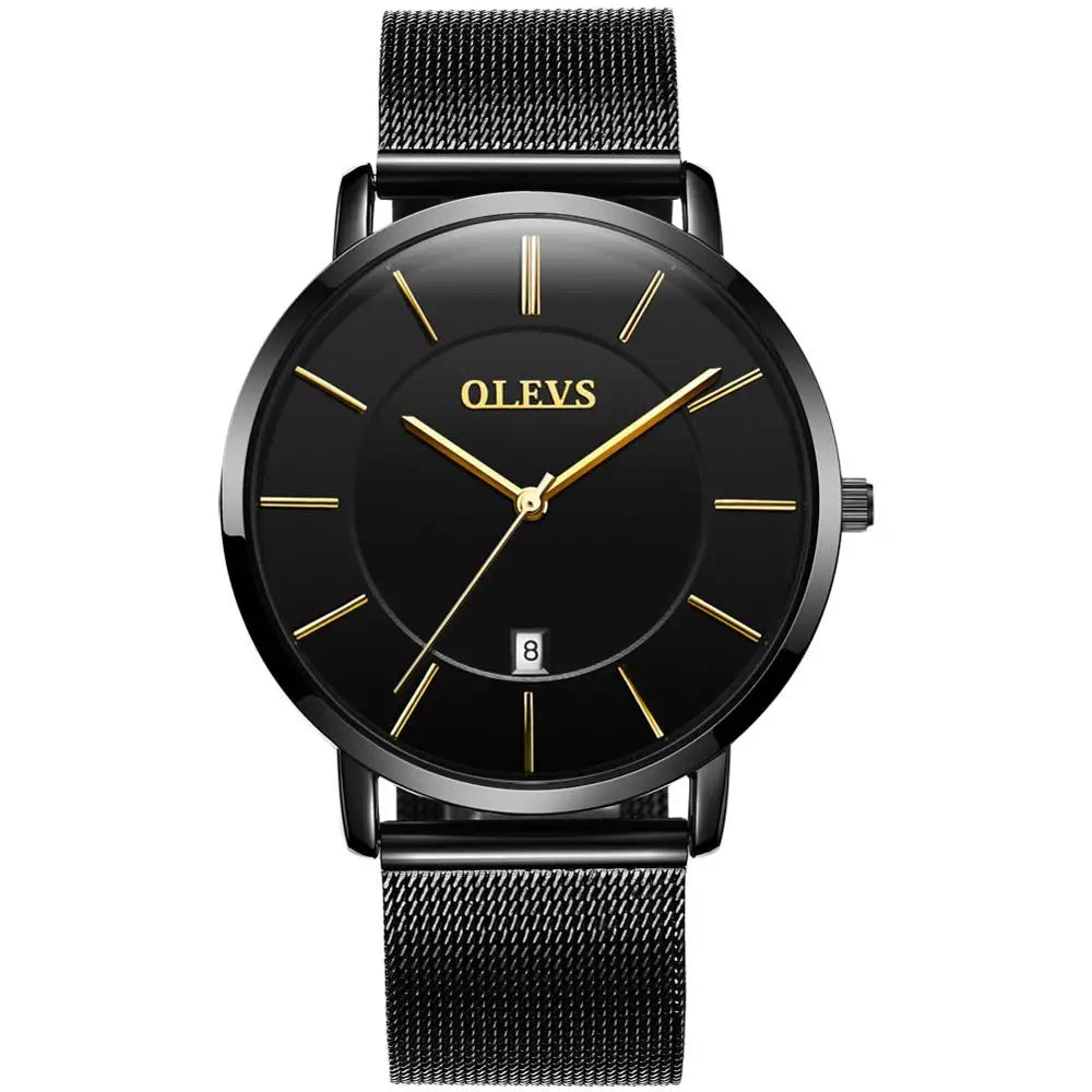 Menโs Quartz Watch โ Ultra-Thin Waterproof Business