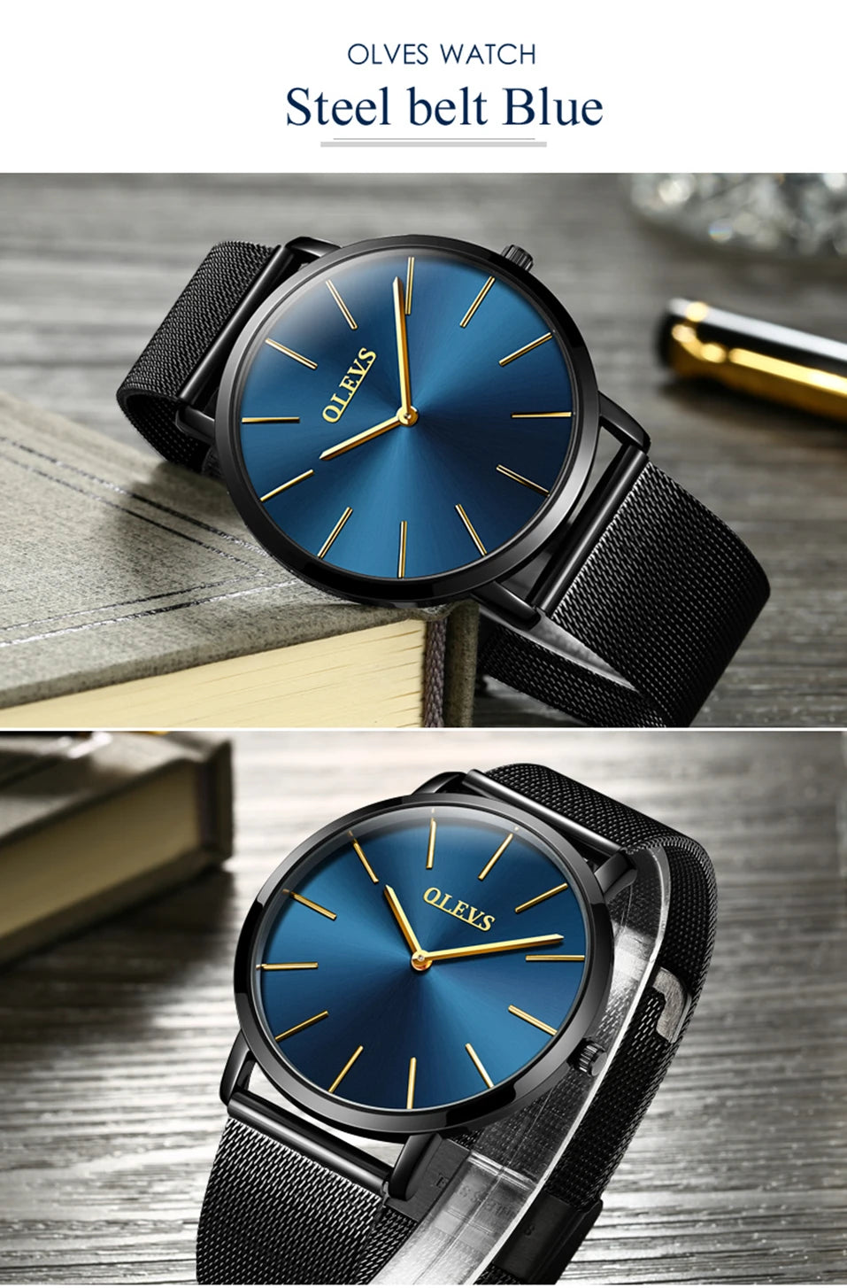 Menโs Quartz Watch โ Ultra-Thin Waterproof Business