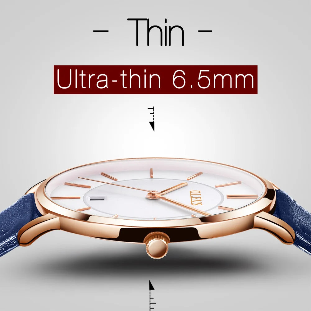 Menโs Quartz Watch โ Ultra-Thin Waterproof Business