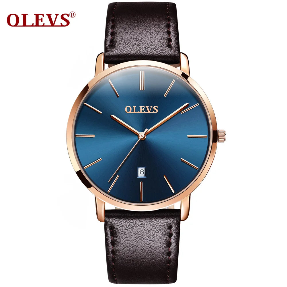 Menโs Quartz Watch โ Ultra-Thin Waterproof Business