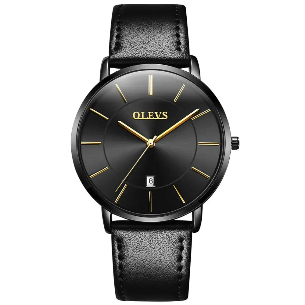 Menโs Quartz Watch โ Ultra-Thin Waterproof Business
