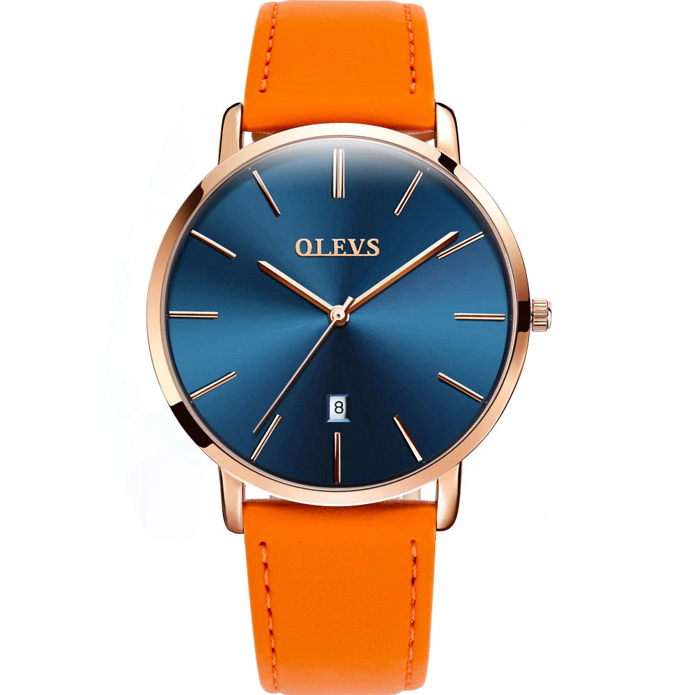 Menโs Quartz Watch โ Ultra-Thin Waterproof Business