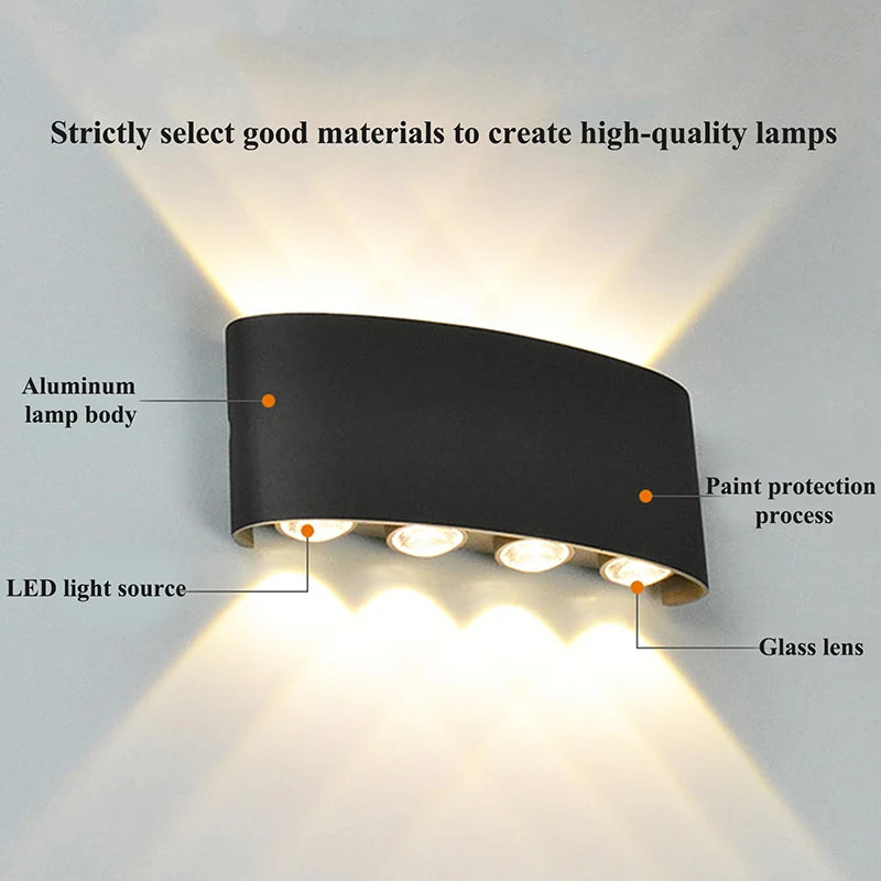 Modern LED Wall Indoor Outdoor Lamp