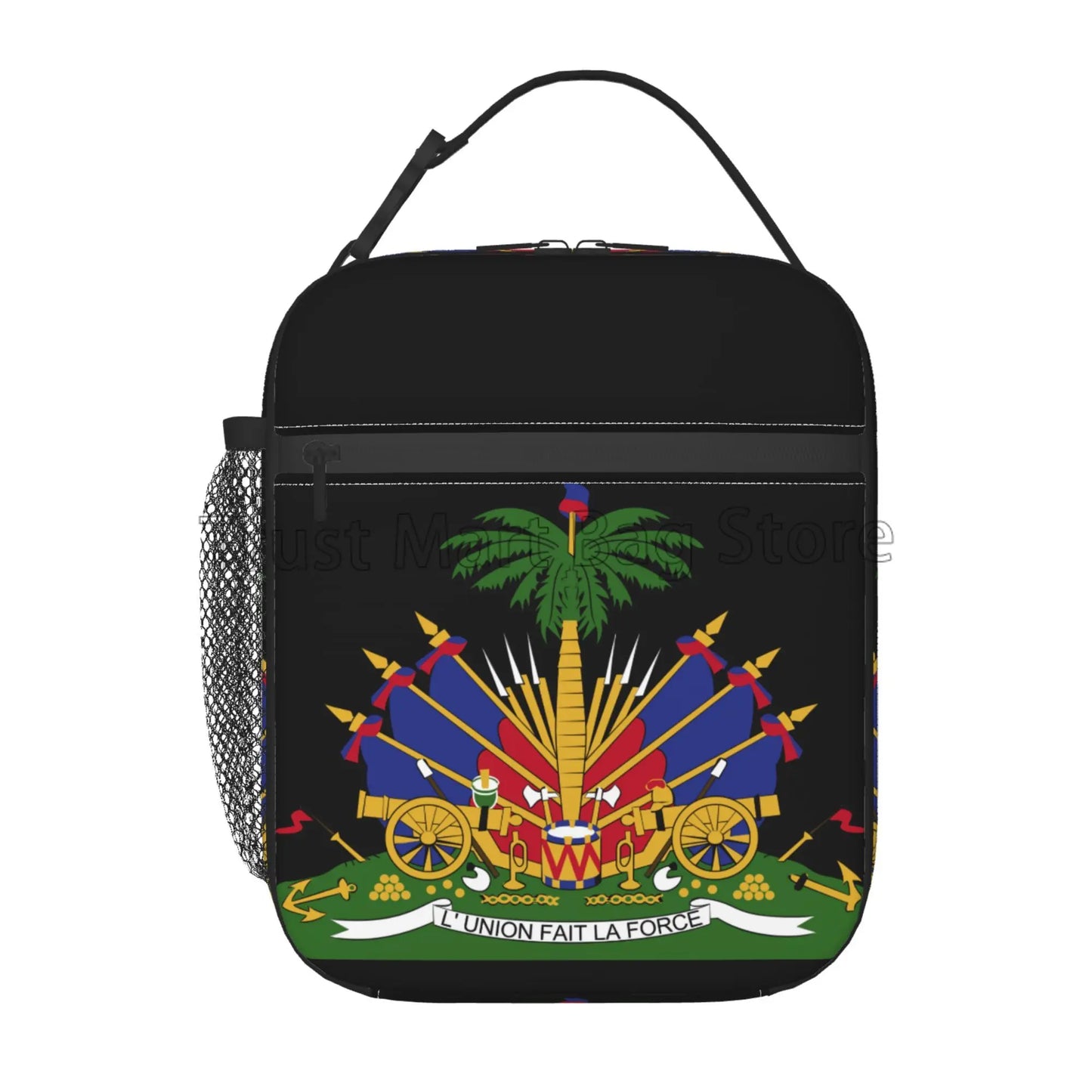 Haiti Flag Insulated Lunch Bag