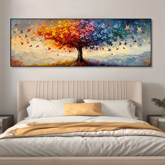 versized Tree of Life Butterfly Canvas โ Abstract Wall Art