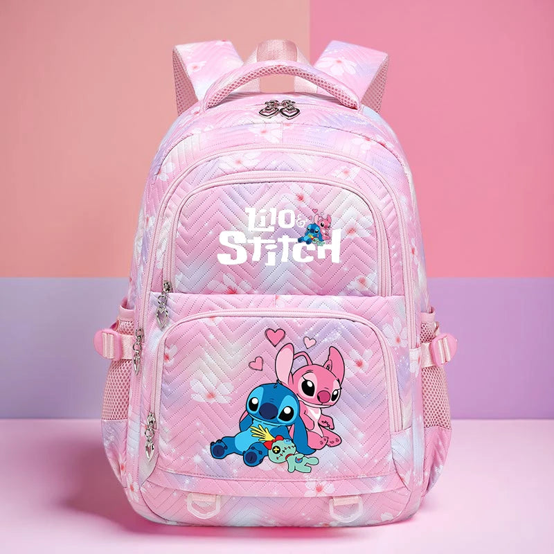 Stitch Backpack โ Large Capacity Anime Print Daypack for School, Travel