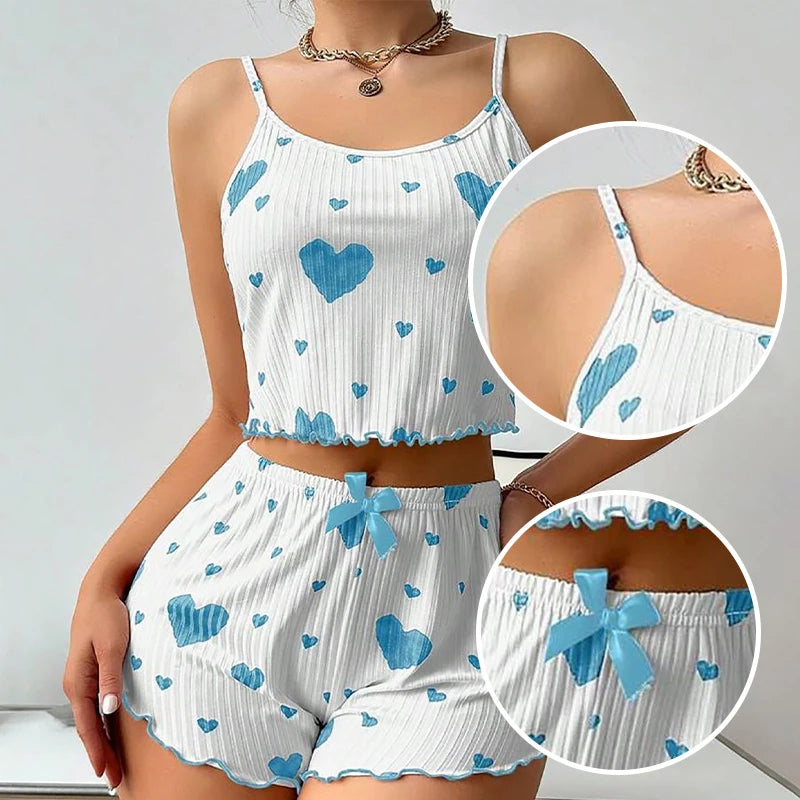 2-Piece Short & Tank Top Sleepwear
