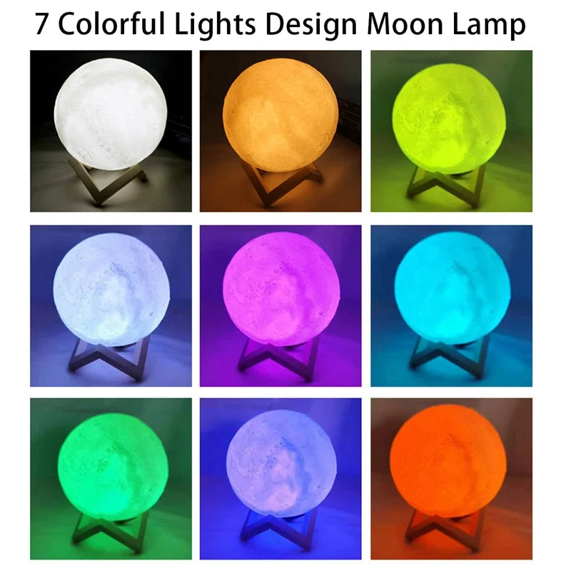 LED Moon Galaxy Night Light