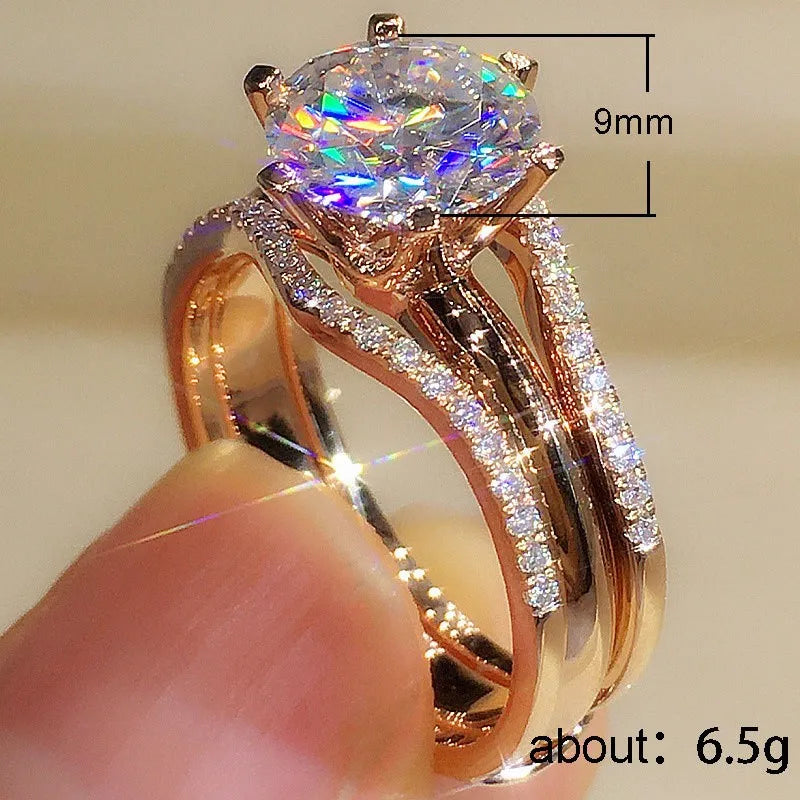 Classic 6-Claw Design Wedding & Engagement Band for Women