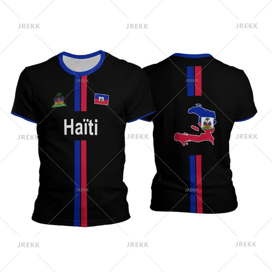 Haiti Football T-Shirt β Menβs Oversized Streetwear Tee