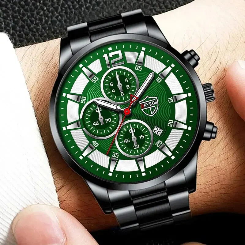 Deyros Stainless Steel Quartz Watch – Business
