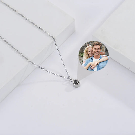 Personalized Photo Projection Necklace
