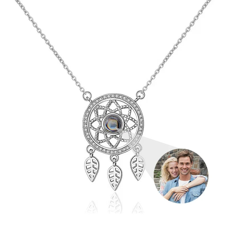 Personalized Photo Projection Necklace