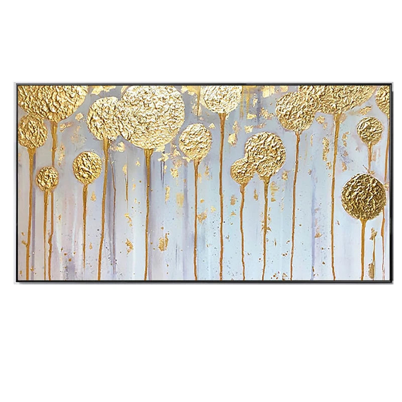 Large Hand-Painted Abstract Oil Painting
