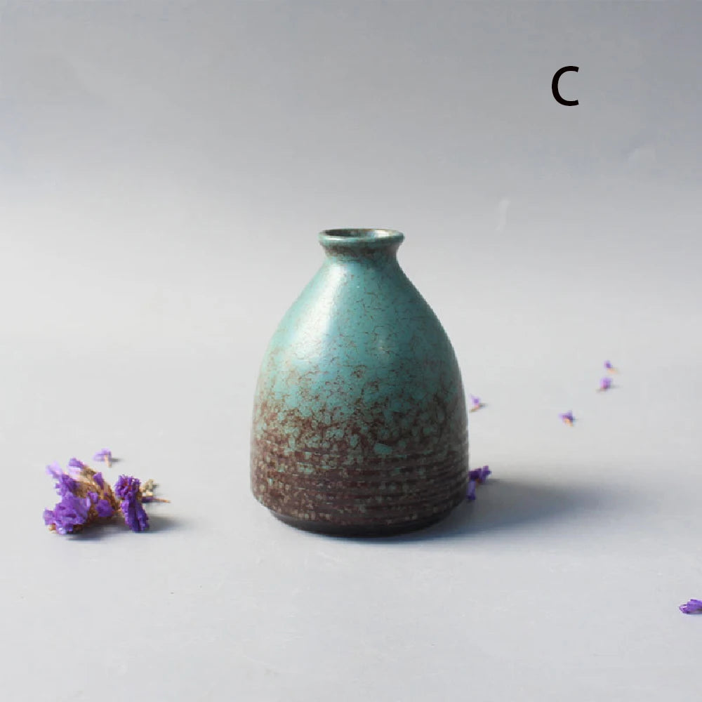 Minimalist Black Ceramic Vase