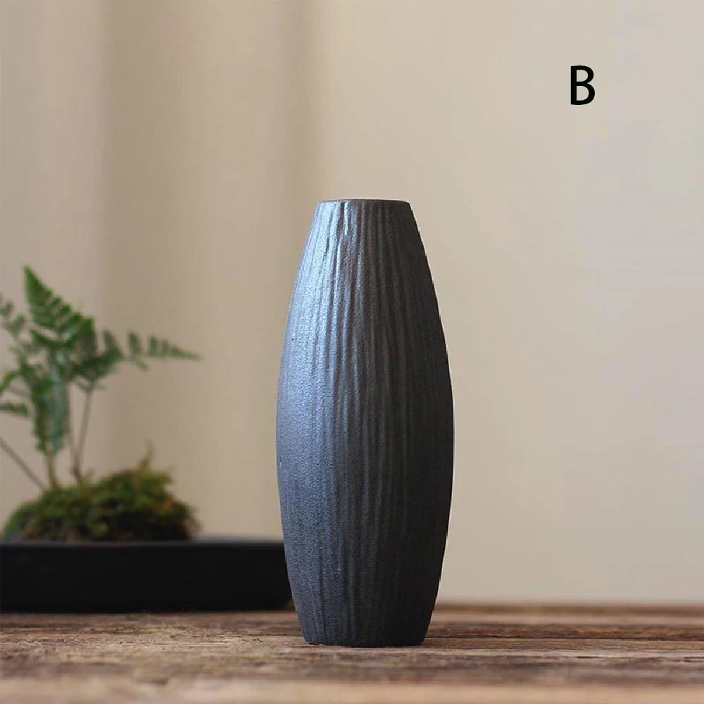 Simple Ceramic Hydroponic Vase β Small Decorative Plant Pot for Living Room & Dining Table