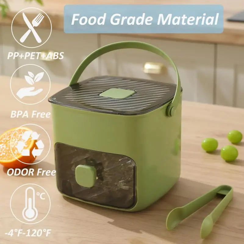 Grid Reusable Ice Cube Tray with Storage