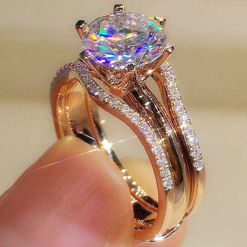 Classic 6-Claw Design Wedding & Engagement Band for Women