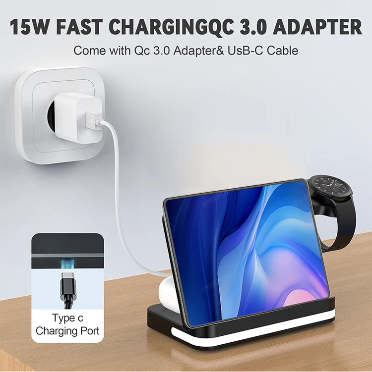 Fast Wireless Charger for iPhone & Samsung
