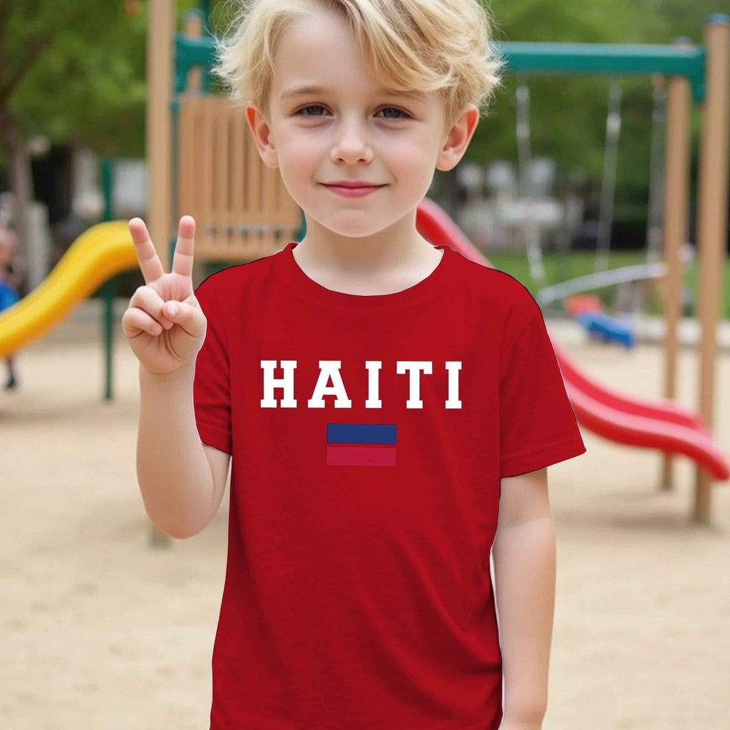 Boys' Haiti Graphic Cotton T-Shirt