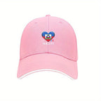 Haiti Flag Heart Baseball Cap – Adjustable for men and women
