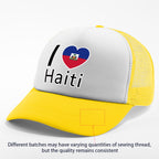 Show your pride in style with the “I Love Haiti” Patriotic Trucker