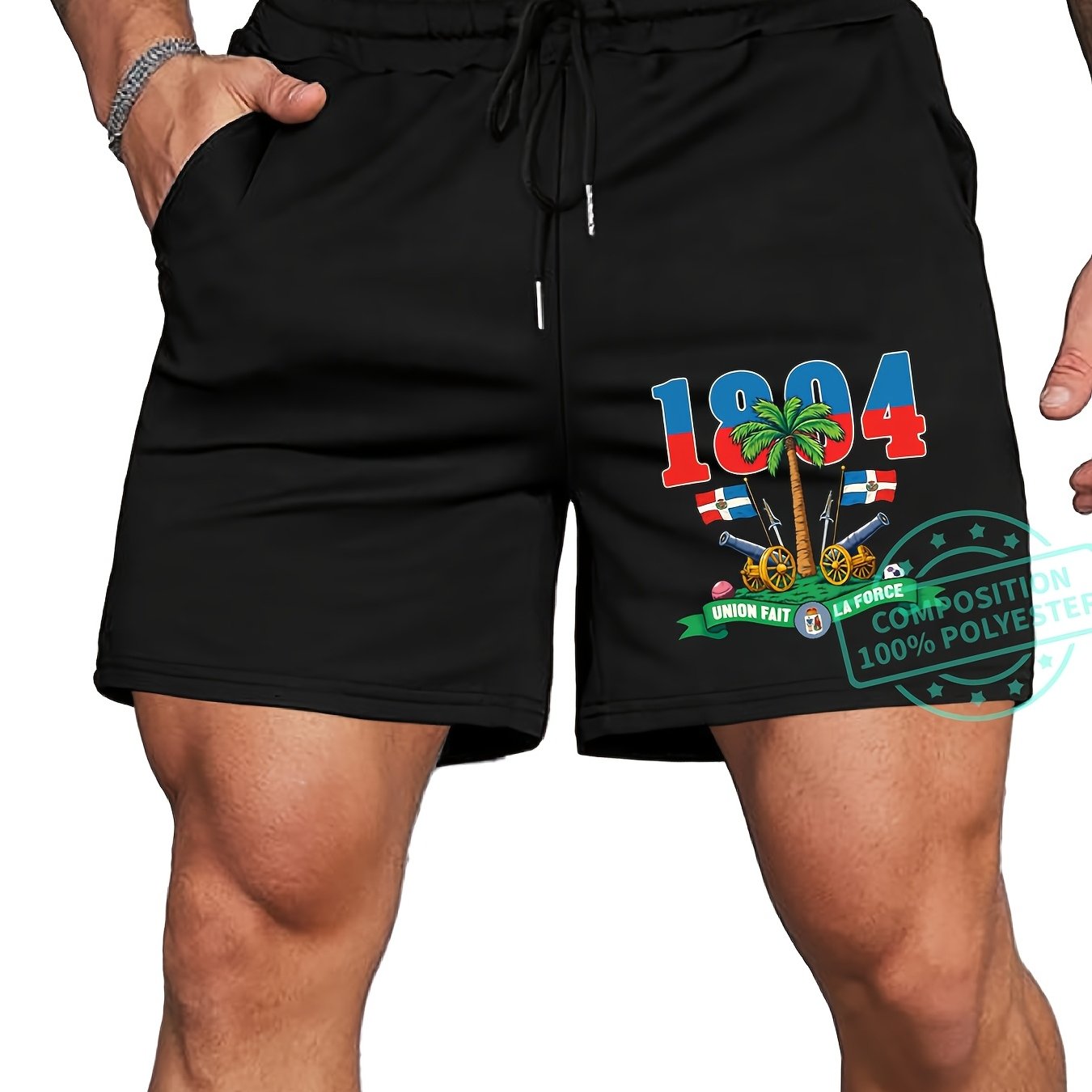 Men’s Haiti Flag Day Shorts – 1804 Independence
