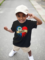 Haiti Youngsters' Casual Short-Sleeve T-Shirt - Round Neck, Summer Ready