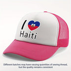 Show your pride in style with the “I Love Haiti” Patriotic Trucker