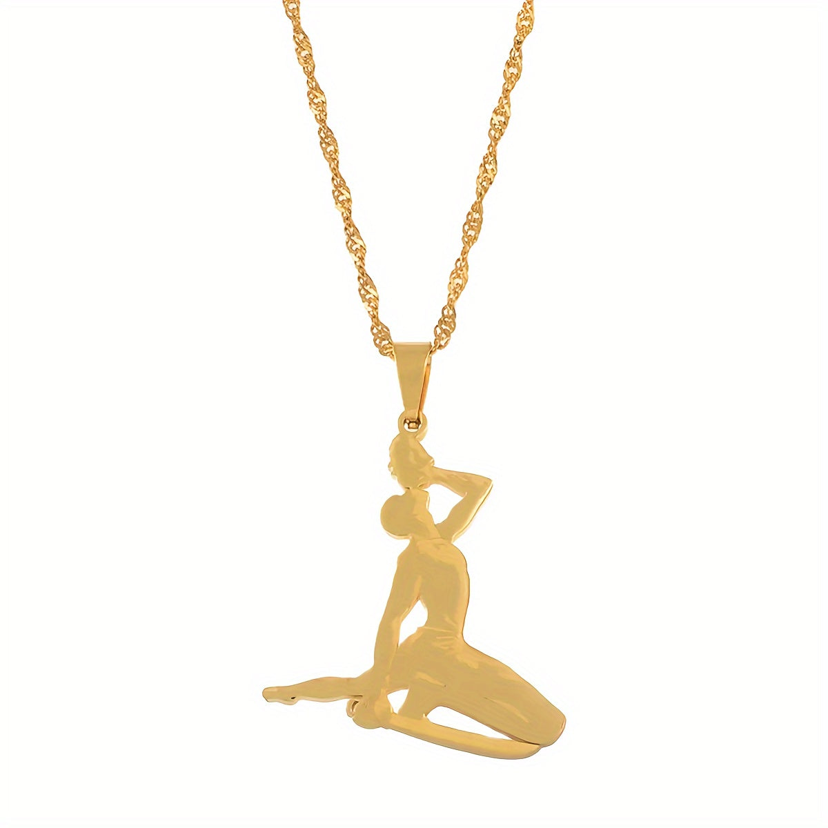 Elegant Stainless Steel Haitian Pendant Necklace for Women