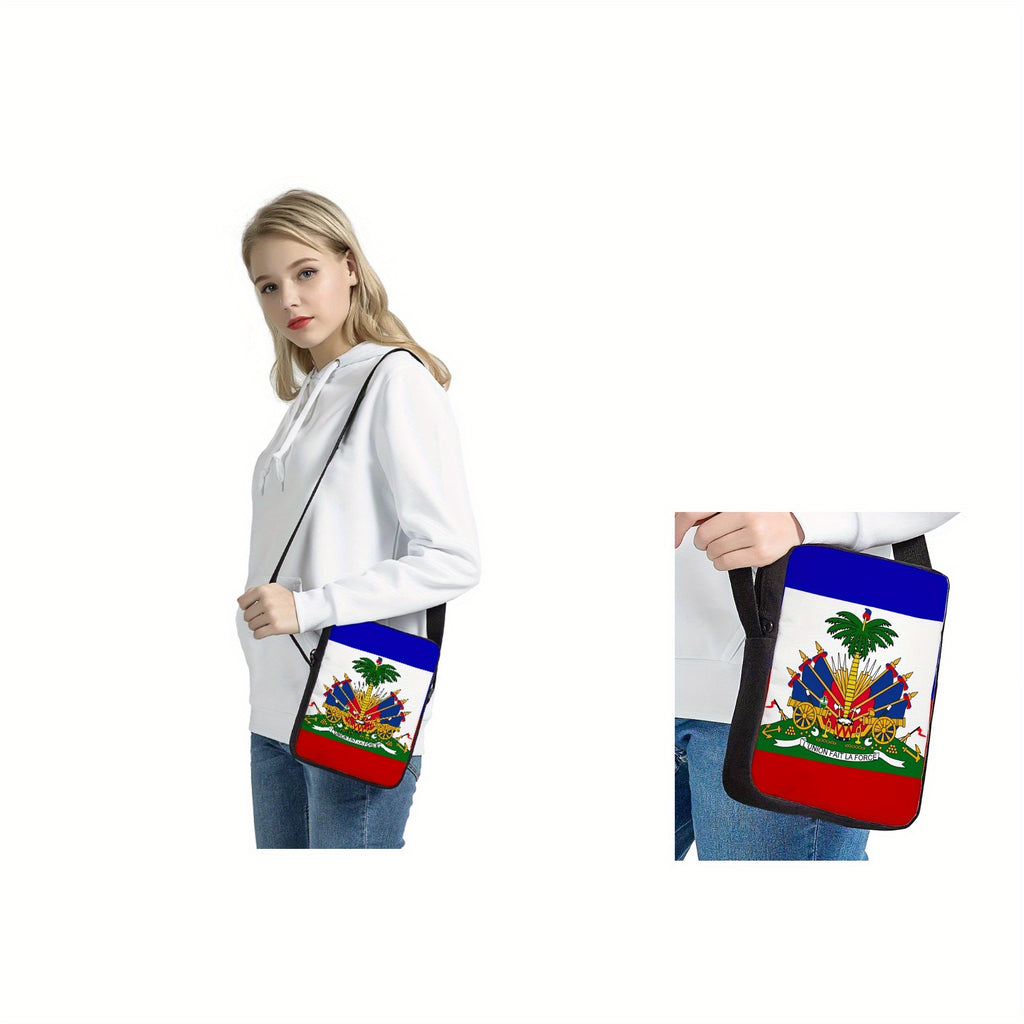 Mini Crossbody Bag Unisex Simple Shoulder Handbag Wallet Phone Pouch with Adjustable