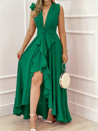 Royal Blue Elegant Maxi Dress