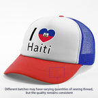 Show your pride in style with the “I Love Haiti” Patriotic Trucker
