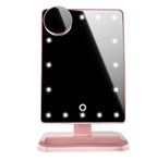 Touch Screen LED Makeup Mirror with Bluetooth Speaker & 10X Magnifier