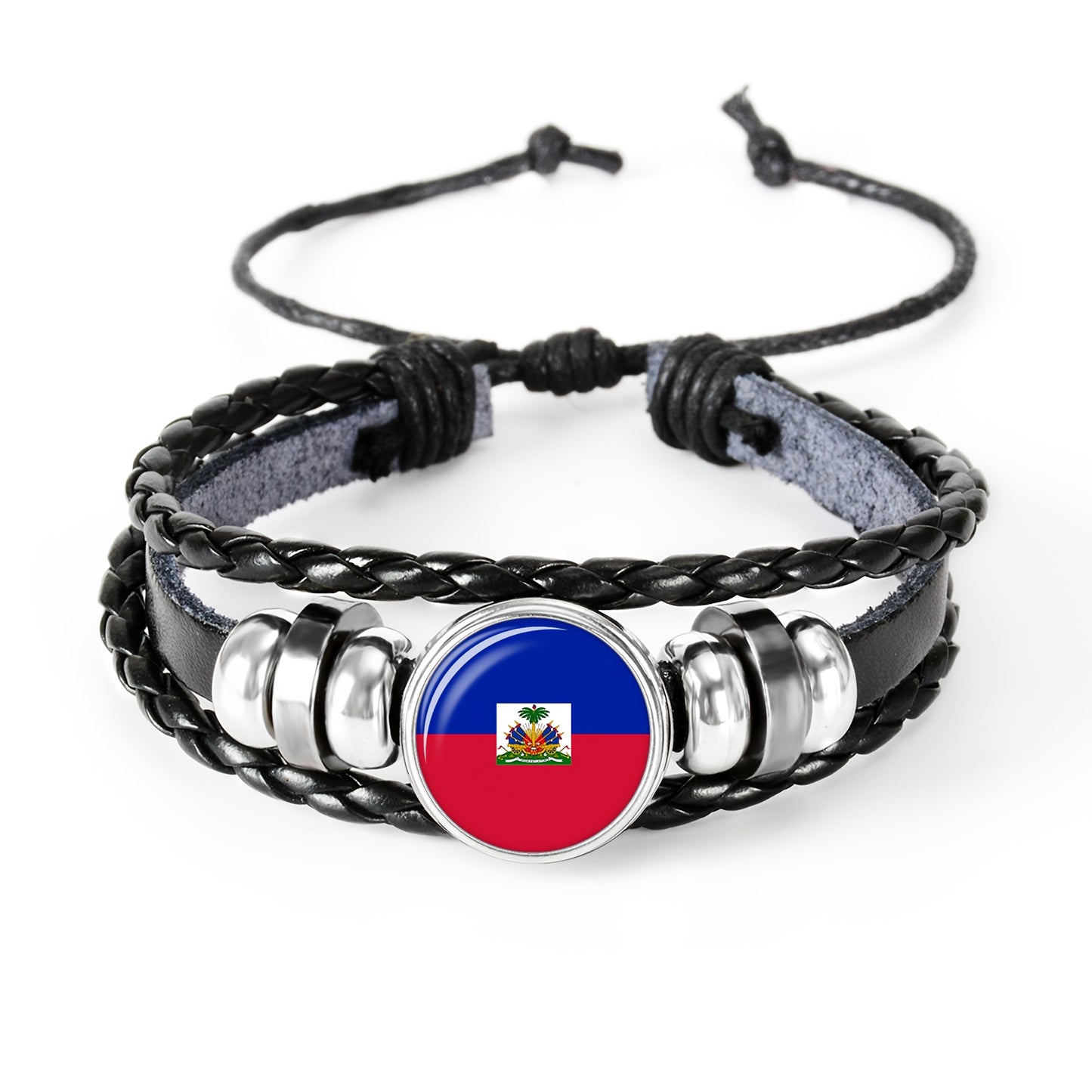 Haitian flag-inspired bracelet