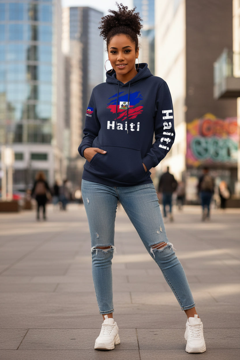 Haiti Heritage Full-Zip Graphic Hoodie