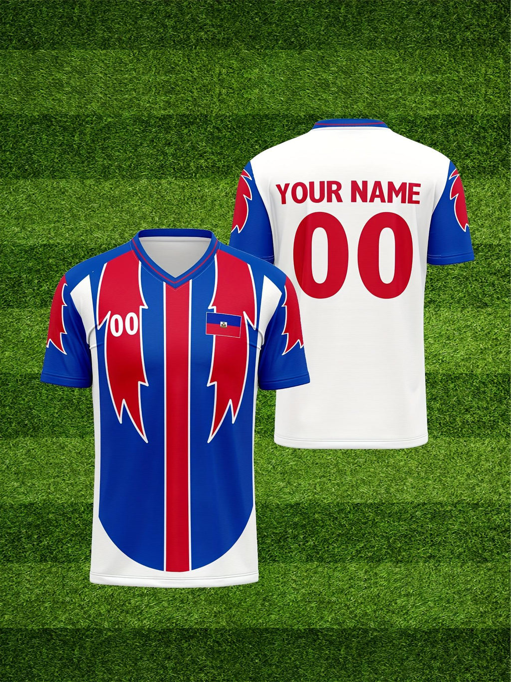 2026 New North American Haiti V-Neck Football Jersey