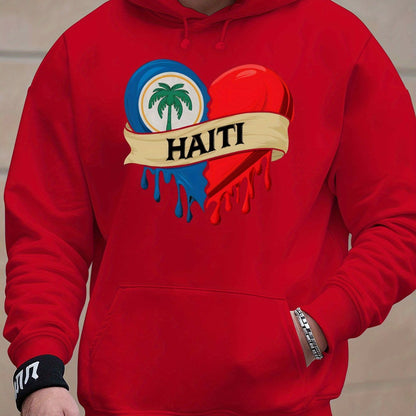 Men’s Haiti Printed Hoodie – Stylish & Comfortable Streetwear Essential