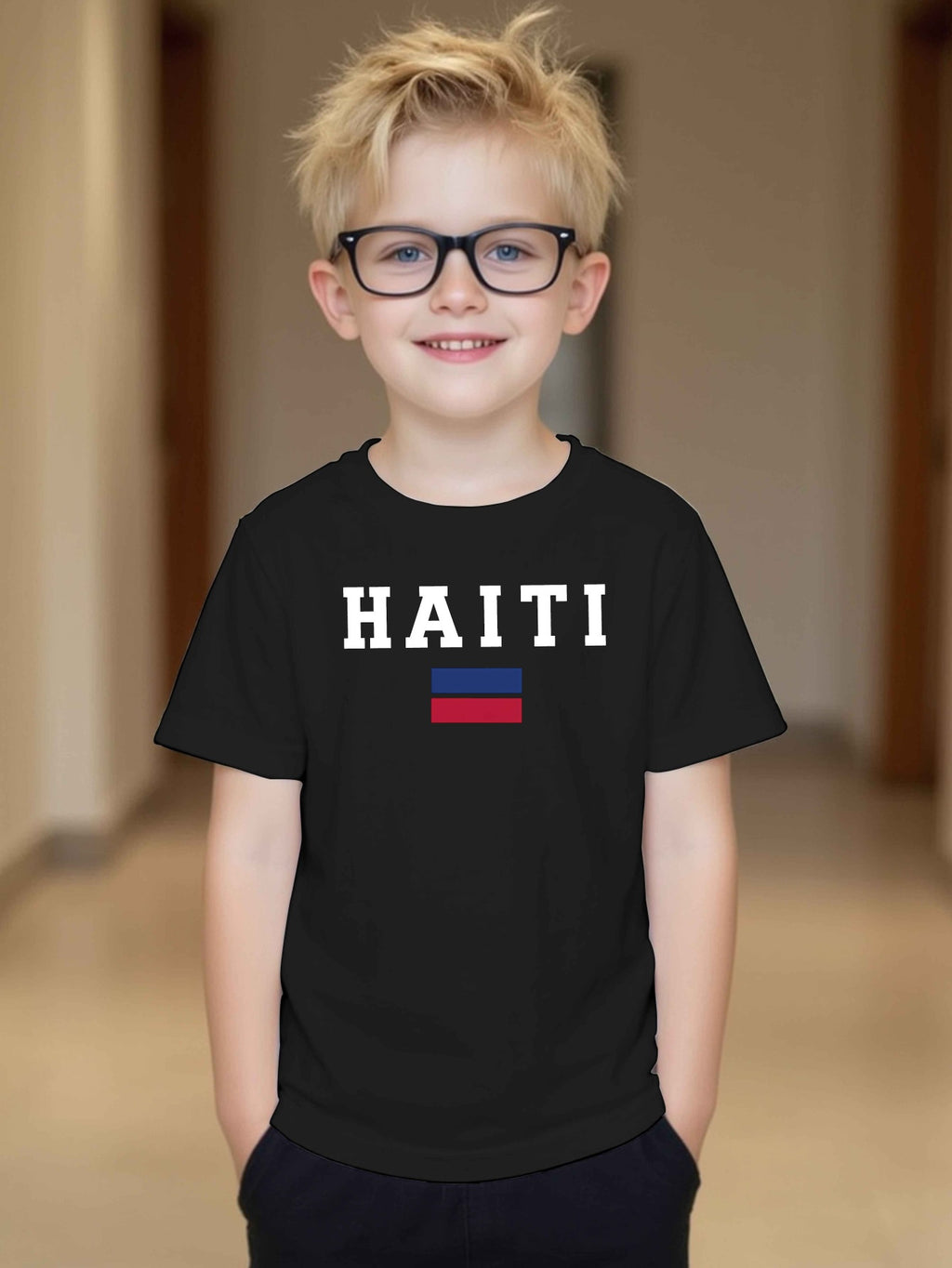Boys' Haiti Graphic Cotton T-Shirt