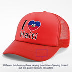 Show your pride in style with the “I Love Haiti” Patriotic Trucker