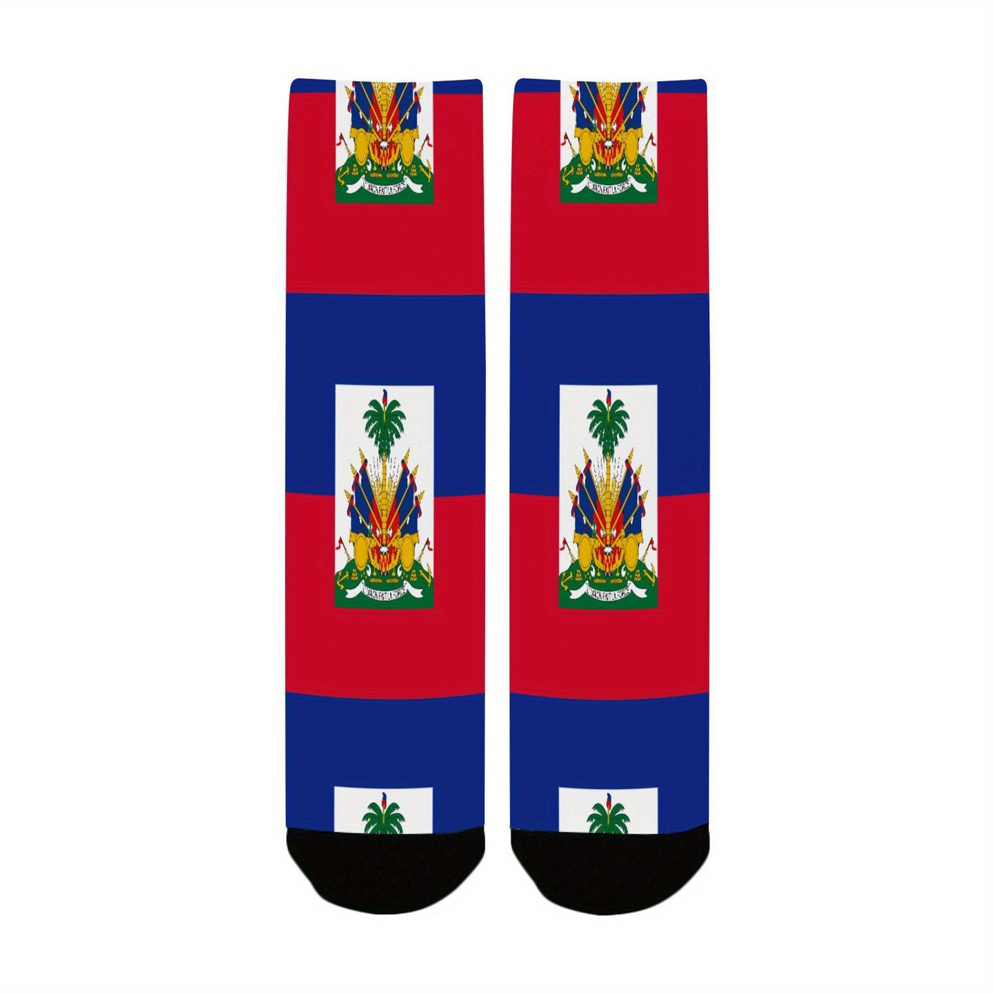 🇭🇹 Haitian Flag Half-Calf Sports Socks