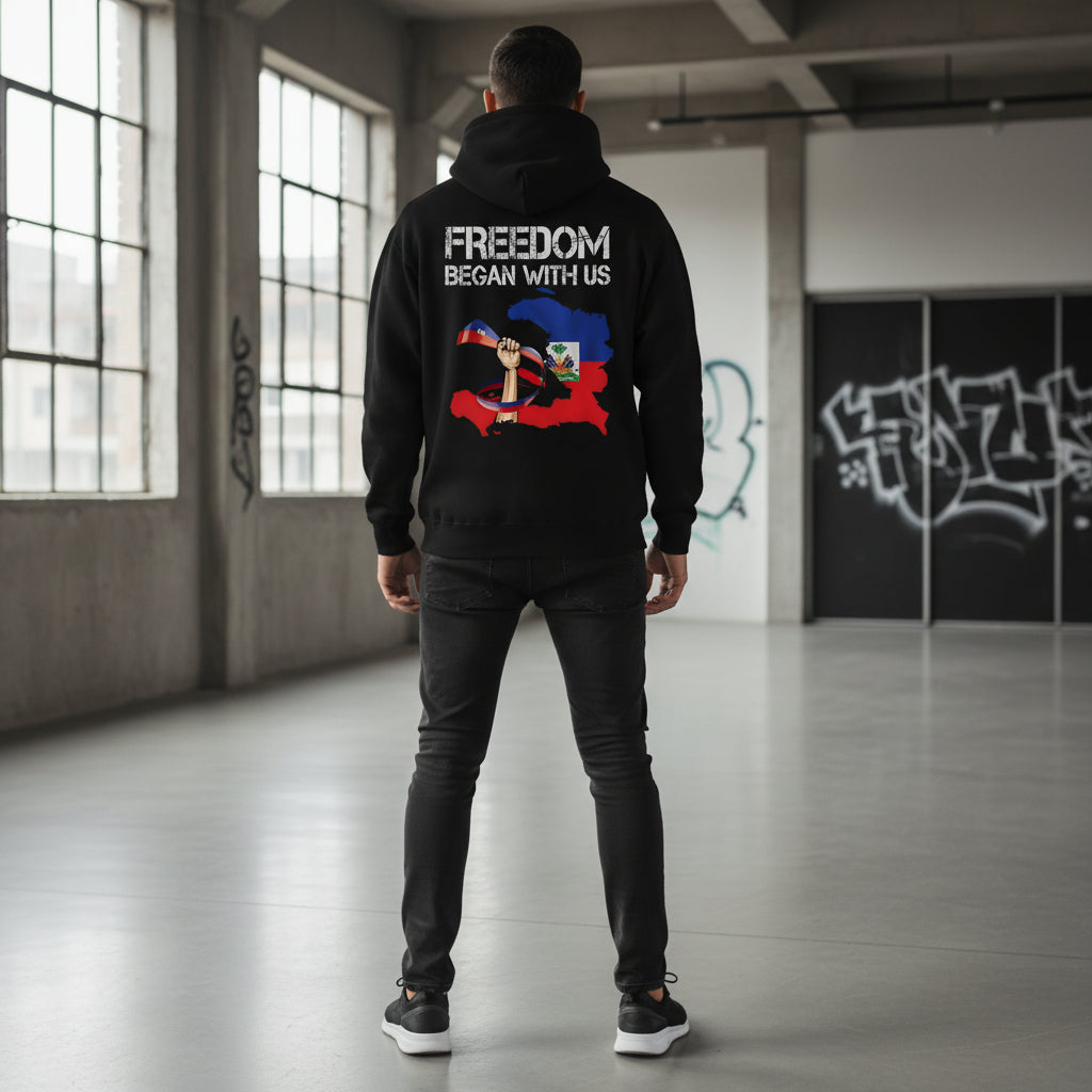 Freedom Began With Us" – Haitian Independence Premium Hoodie