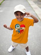 Haiti Youngsters' Casual Short-Sleeve T-Shirt - Round Neck, Summer Ready