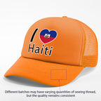 Show your pride in style with the “I Love Haiti” Patriotic Trucker