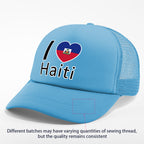 Show your pride in style with the “I Love Haiti” Patriotic Trucker