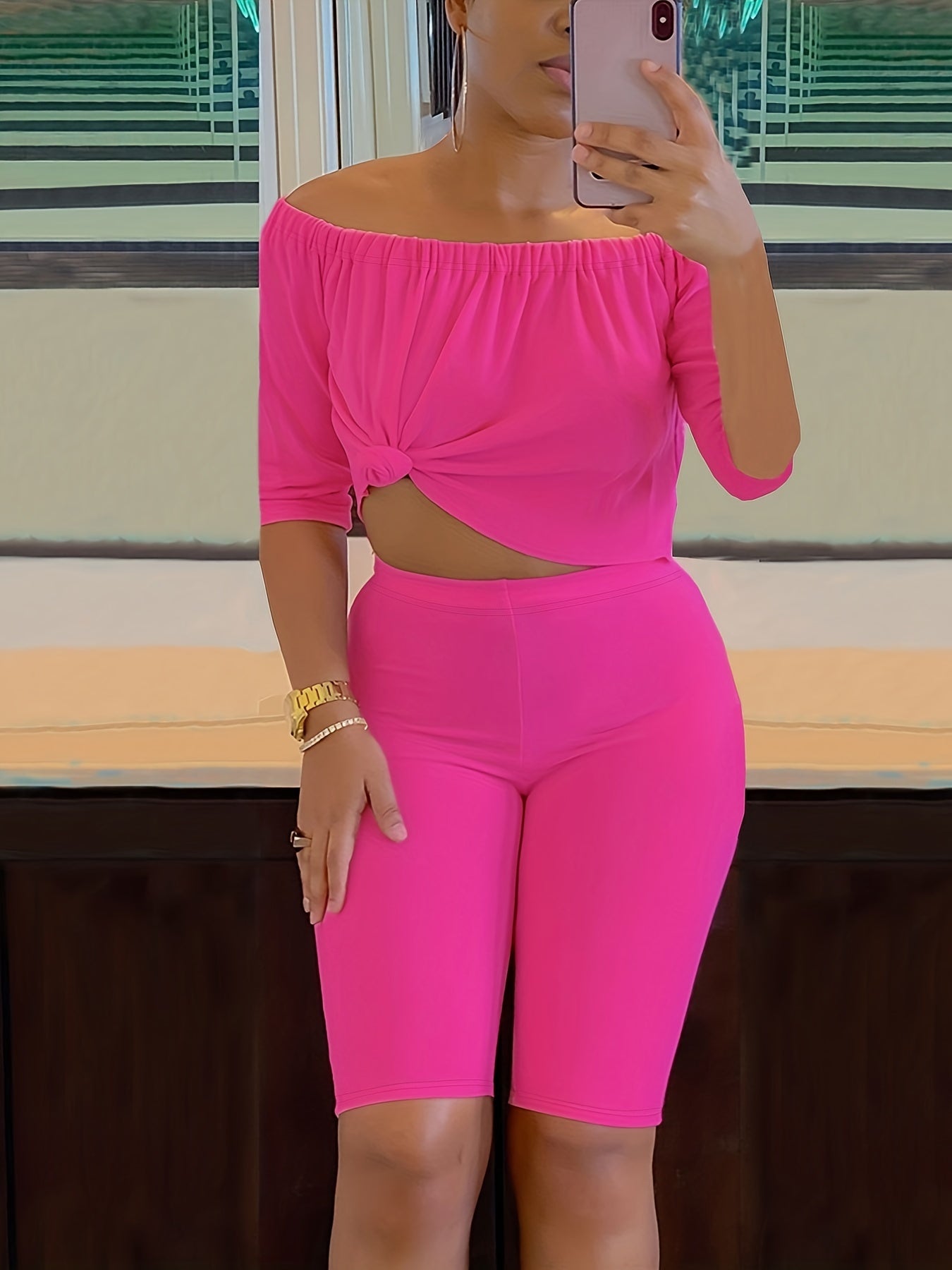 Women's Sexy Off-Shoulder Two-Piece Pantsuit