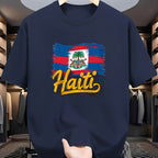 Men's Casual Haiti Graphic Print T-Shirt