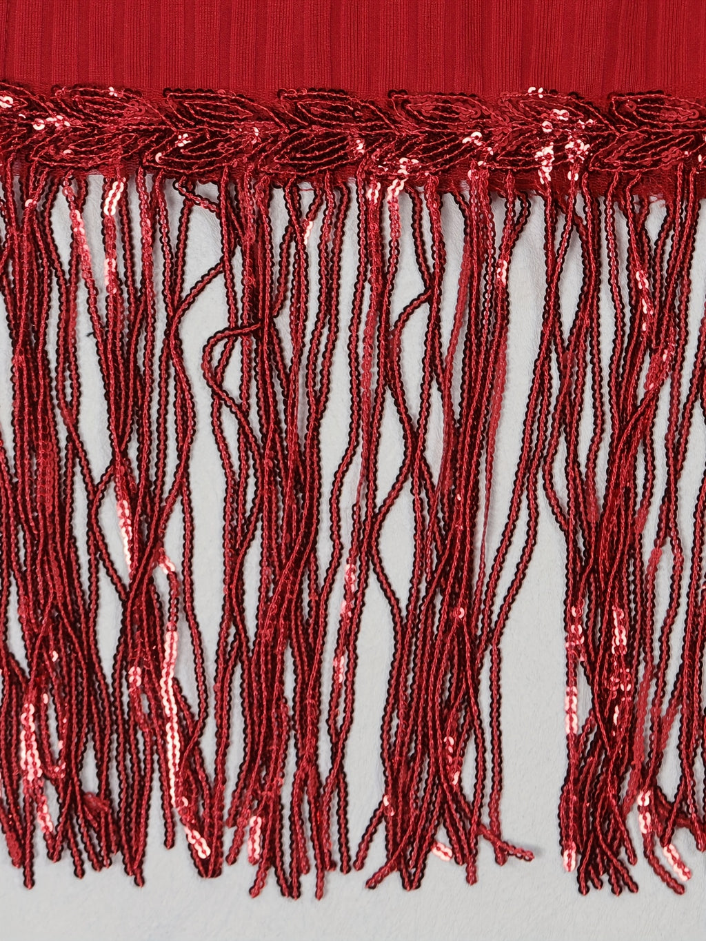 Bat Sleeve Plus Size Tights Tassel Dress